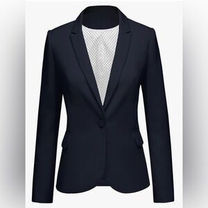 Classic Women's Navy Blazer Jacket